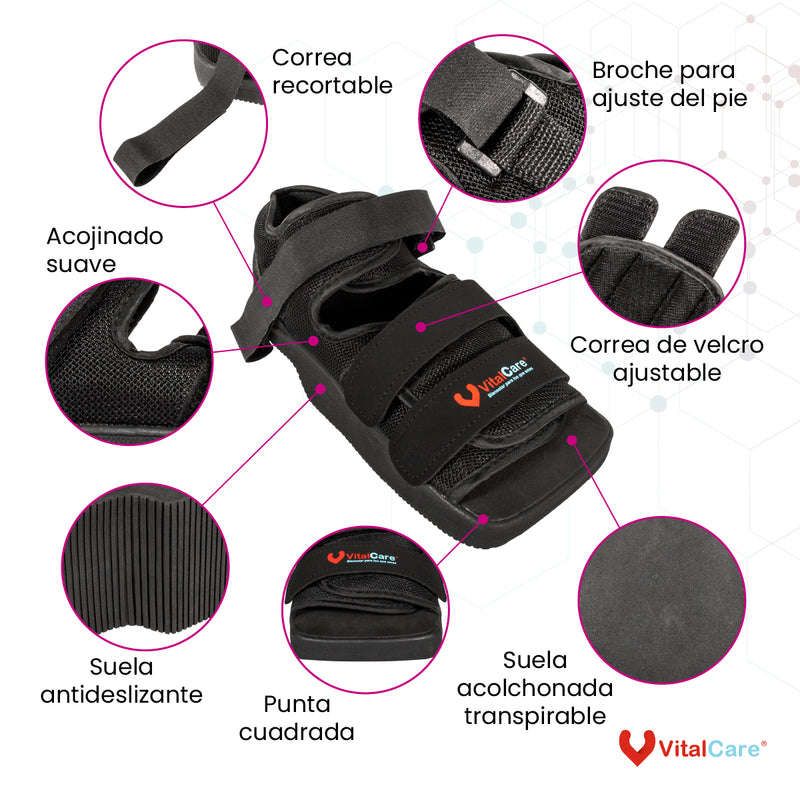 Zapato Volado de Talón con Suela Antideslizante y Correas Ajustables