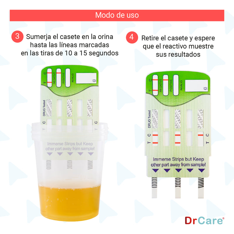 Pruebas Antidoping para Detección de Drogas 3 Parámetros