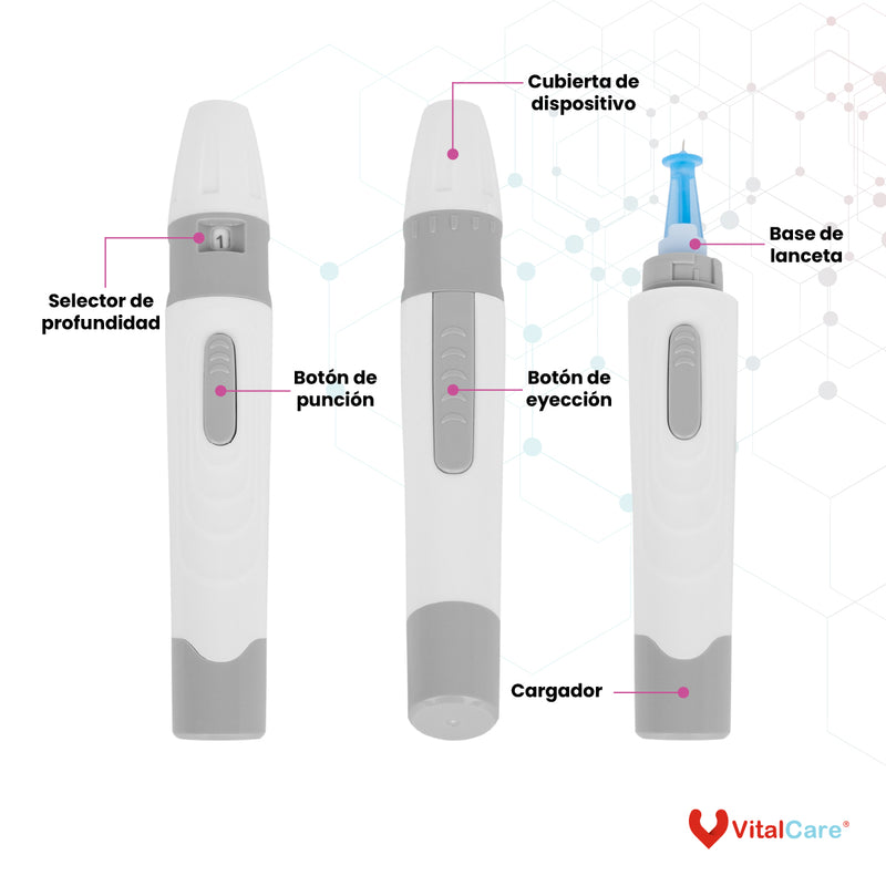 Dispositivo de Punción con Ajuste de Profundidad VitalCare