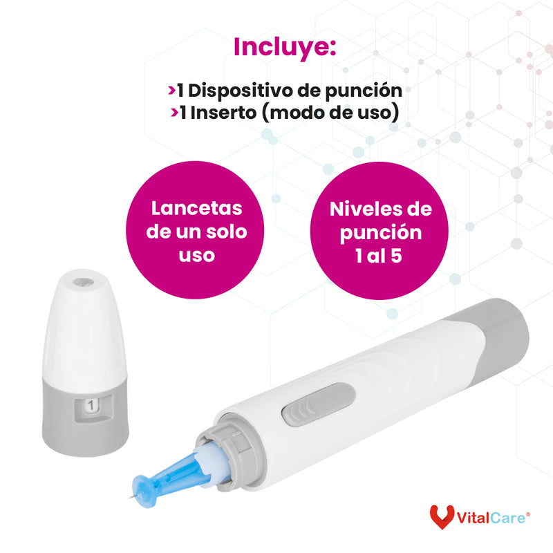 Dispositivo de Punción con Ajuste de Profundidad VitalCare