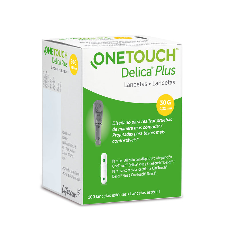 Lancetas Delica Plus  100 Piezas  OneTouch
