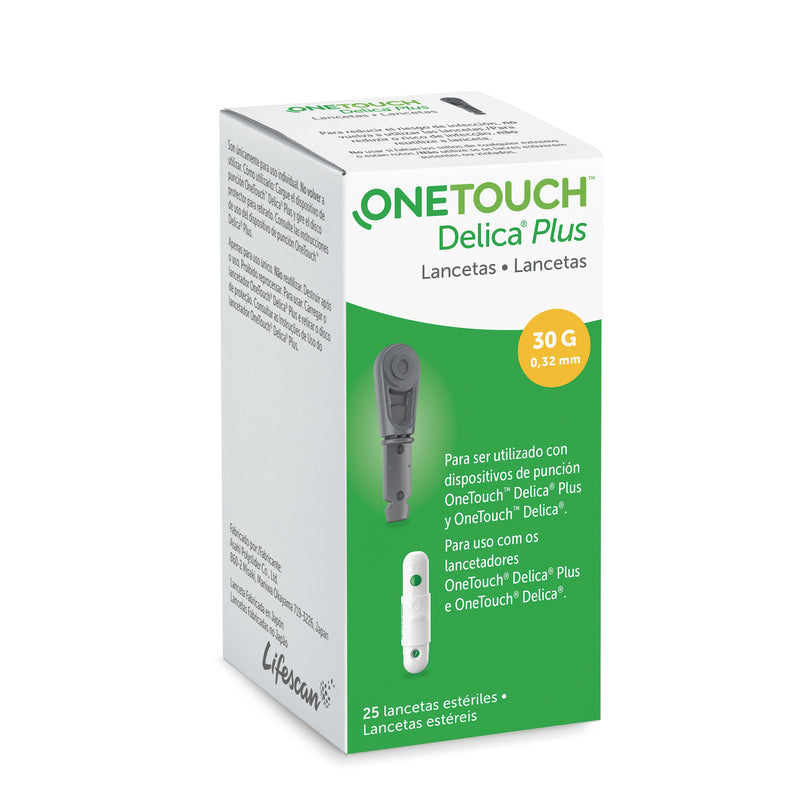 Lancetas Delica Plus  25 Piezas  OneTouch