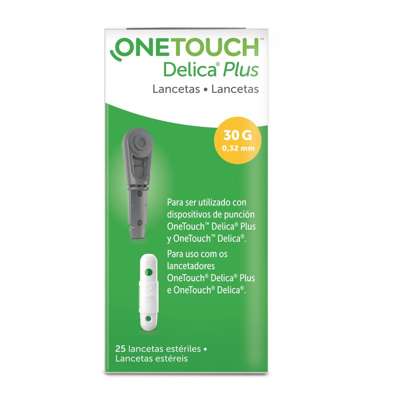 Lancetas Delica Plus  25 Piezas  OneTouch