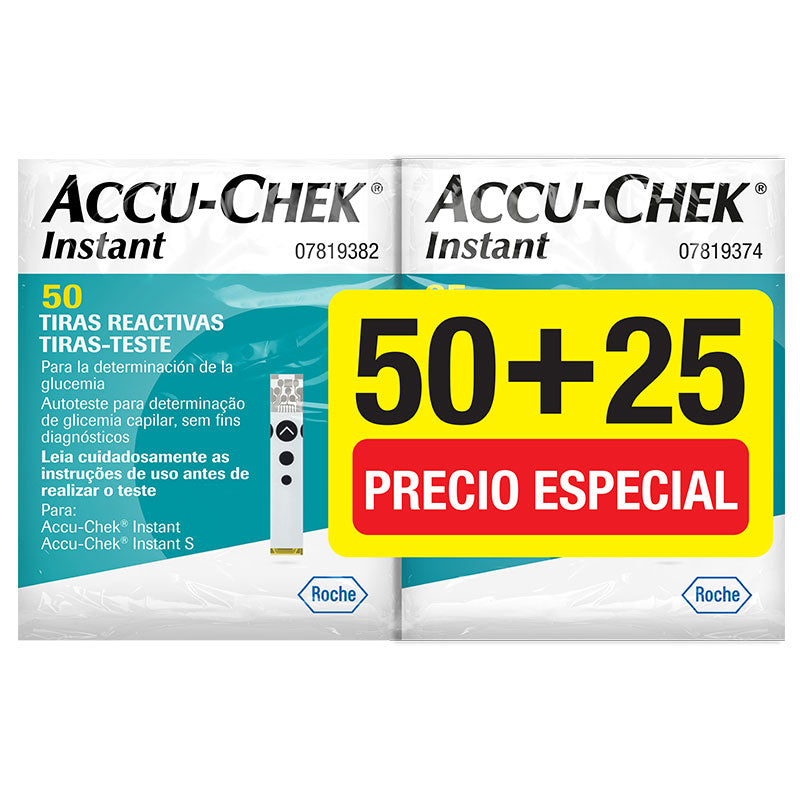 Promo Pack | 50 Tiras Reactivas Instant + 25 tiras gratis