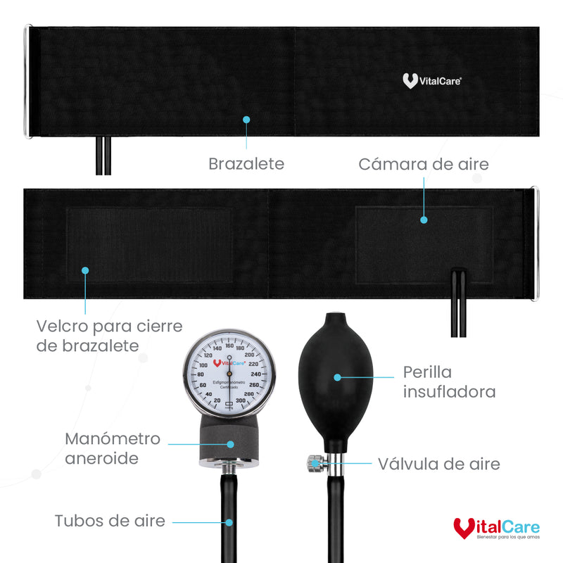Baumanómetro Aneroide Con Brazalete Amplio