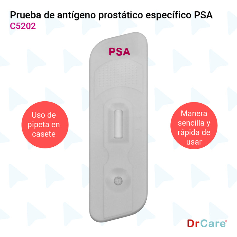 Prueba Rápida de Antígeno Prostático Específico PSA 40 Casetes