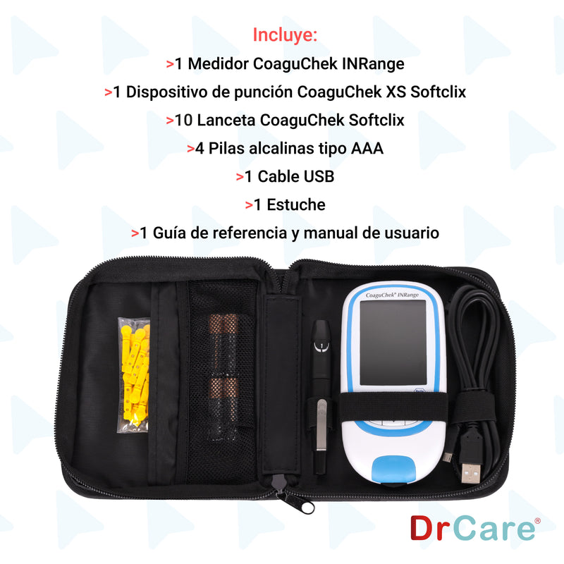 CoaguChek InRange + 24 tiras reactivas | Kit Monitoreo de Coagulación