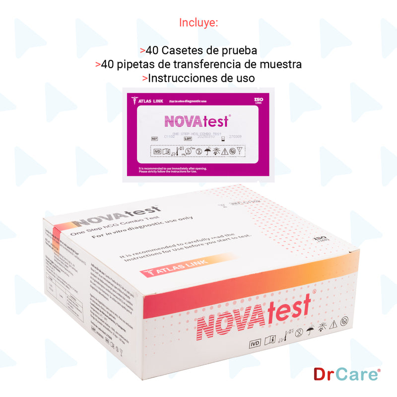 Prueba Rápida de Embarazo hCG Con 40 Test