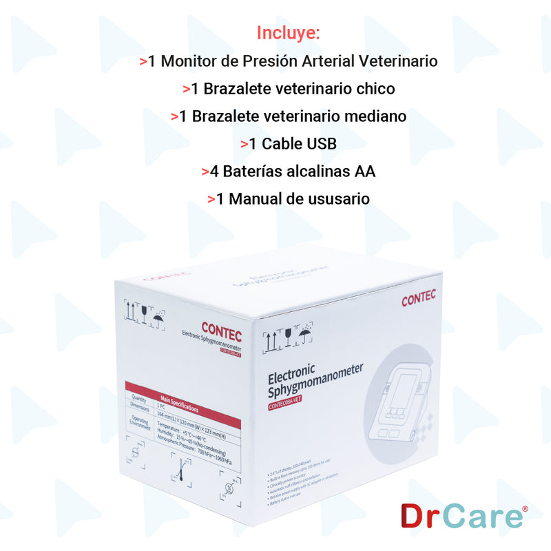 Baumanómetro Para Uso Veterinario con 2 Brazaletes