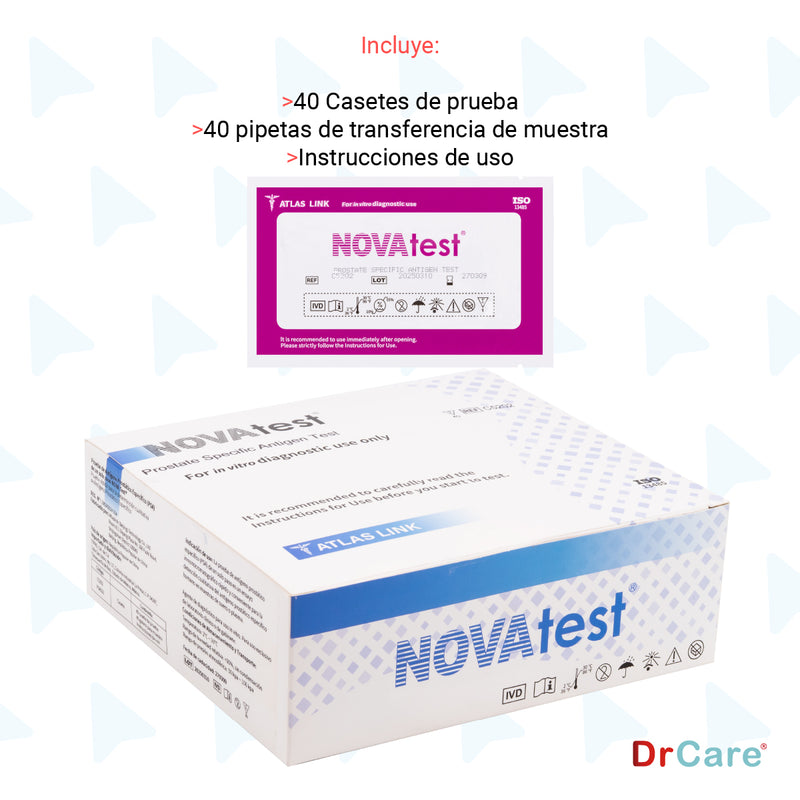 Prueba Rápida de Antígeno Prostático Específico PSA 40 Casetes