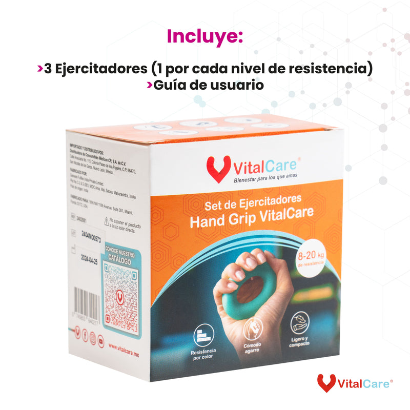 Set De 3 Ejercitadores para manos - Distintos niveles de resistencia