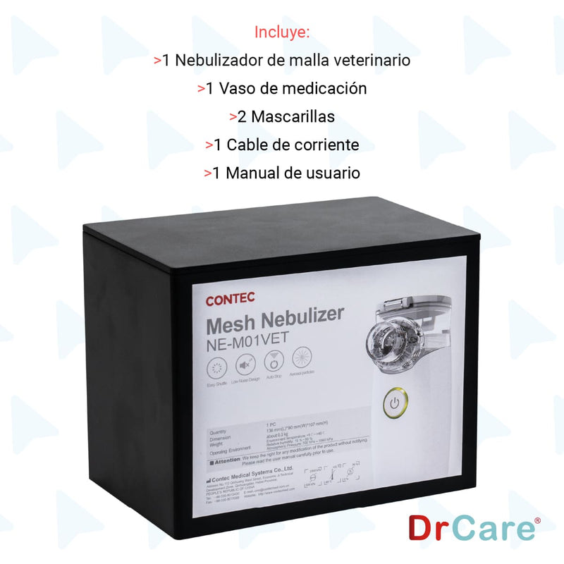 Nebulizador Portátil De Malla Uso Veterinario