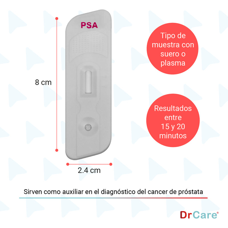 Prueba Rápida de Antígeno Prostático Específico PSA 40 Casetes