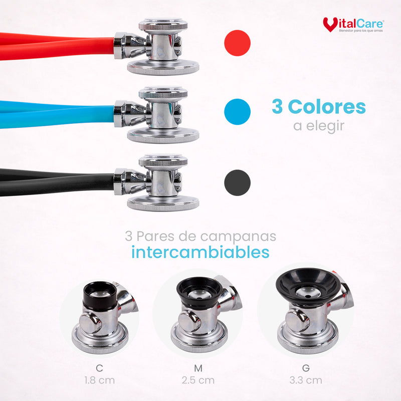 Kit Estetoscopio Multifuncional y Estuche de Disección 20 Piezas | VitalCare