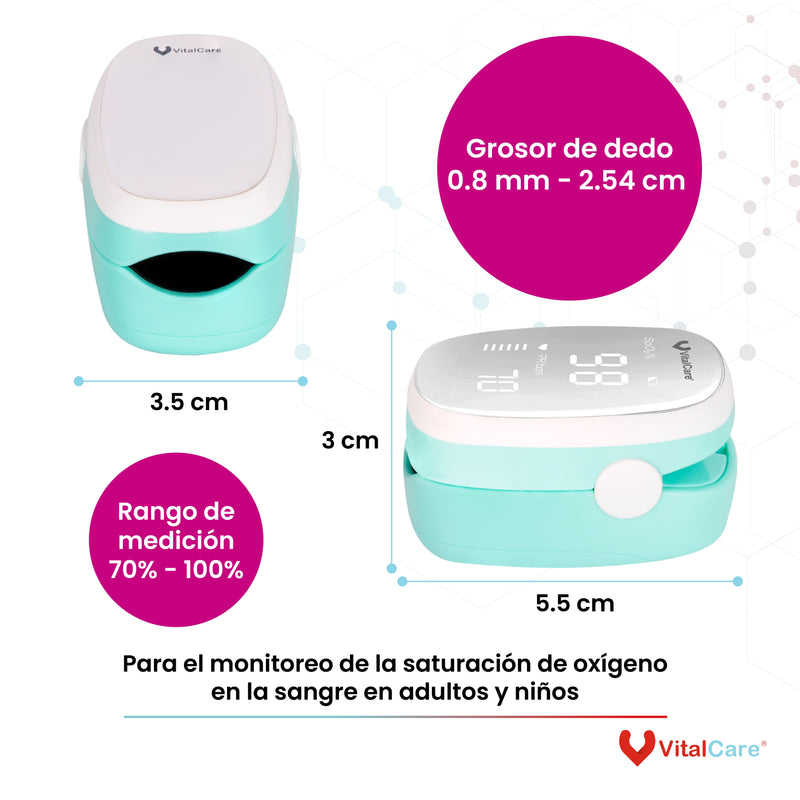 Oxímetro de pulso de dedo Colección Menta - YX100