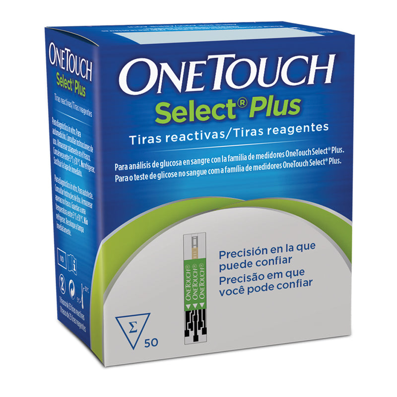 Tiras Reactivas Select Plus Flex  50 Piezas OneTouch