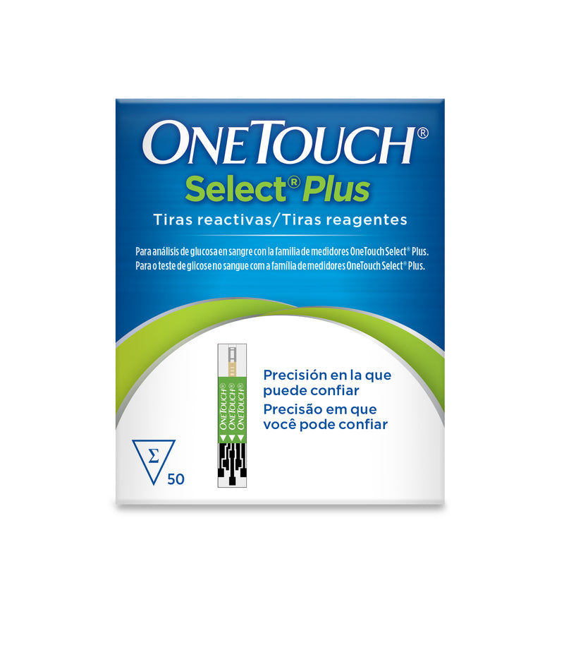 Tiras Reactivas Select Plus Flex  50 Piezas OneTouch
