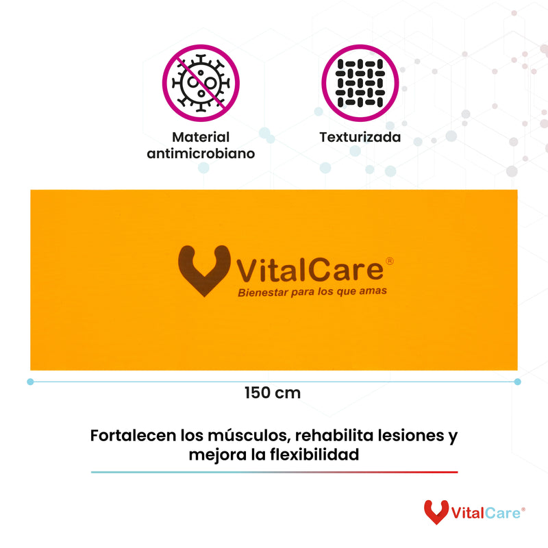 Banda de resistencia para pilates 2.2 kg Libre de Látex