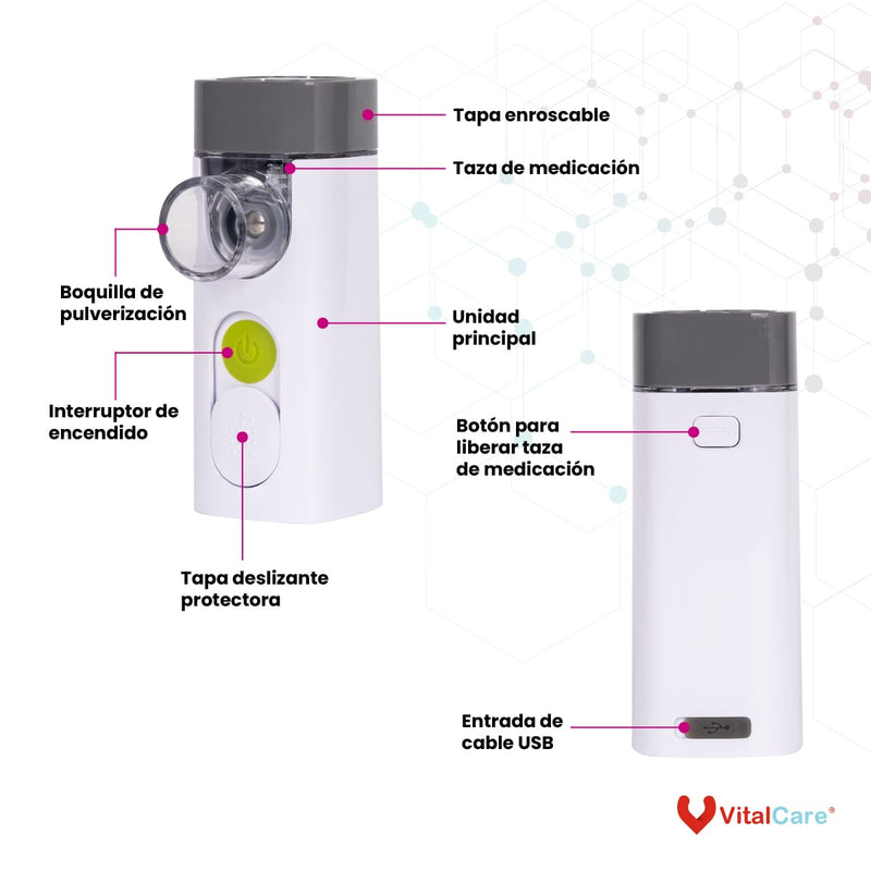 Nebulizador portátil de malla vibratoria AirPro