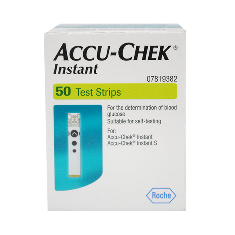 Kit Accu-Chek Instant Glucómetro Con 50 Tiras Y 50 Lancetas