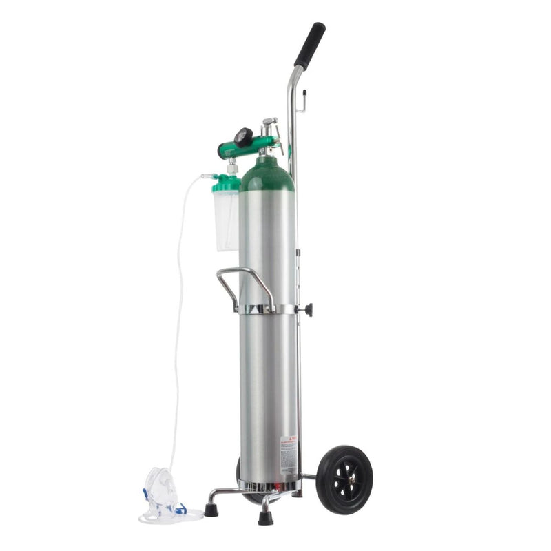 Tanque De Oxígeno De 682 Lts con Carrito, Vaso y Cánula