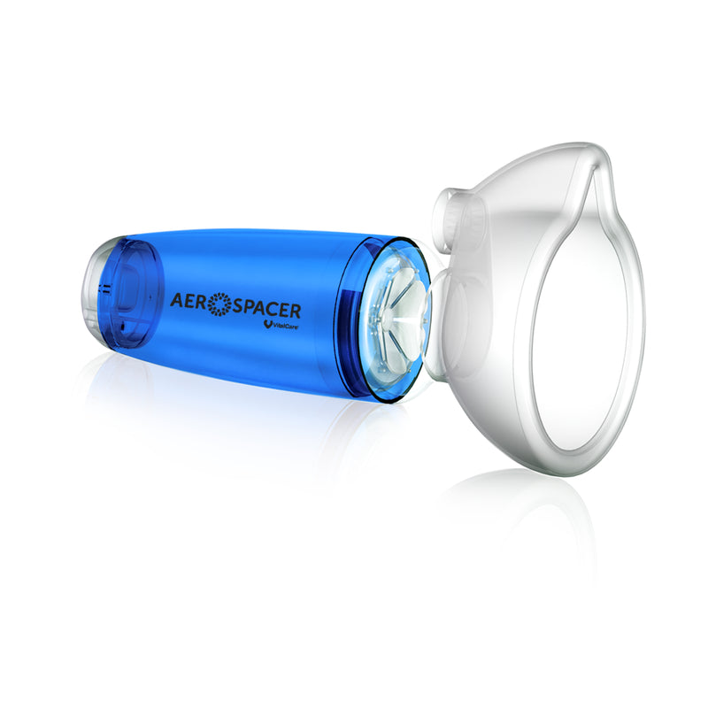 Aerocámara Premium Aerospacer con mascarilla y boquilla - Adulto