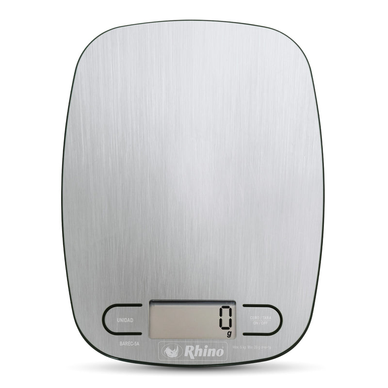 Báscula Digital Inoxidable De Cocina 1 g hasta 5 Kg - Rhino