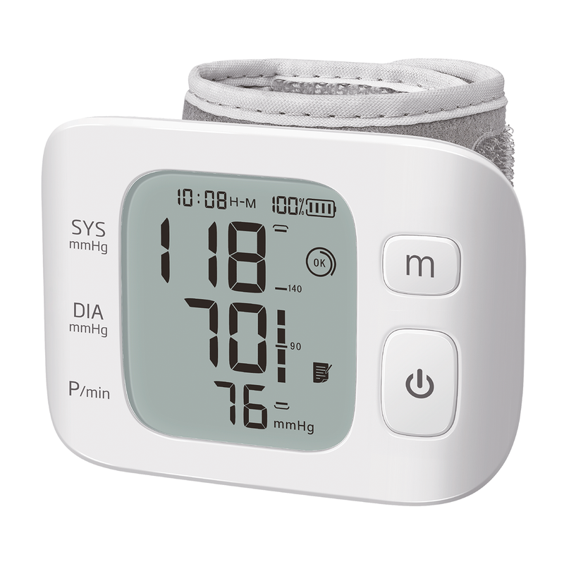 Baumanómetro digital de muñeca recargable con resultados por voz YE8300B