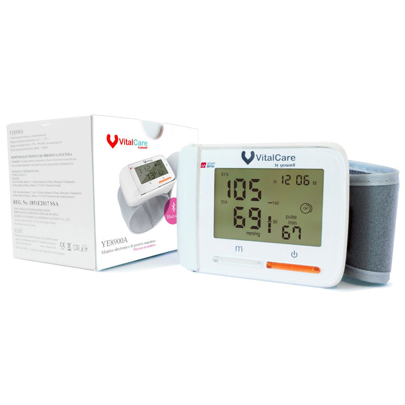 Baumanómetro de muñeca con Bluetooth YE8900A
