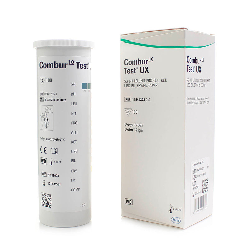 Combur 10 Test - 100 Tiras reactivas.