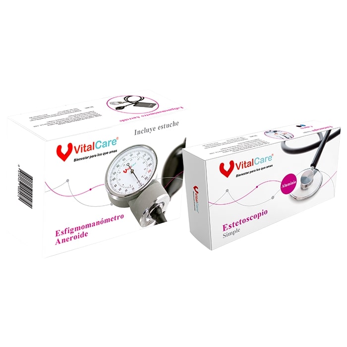 Kit Esfigmomanómetro Aneroide + Estetoscopio Simple