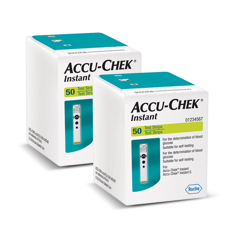 Kit De 100 Tiras Reactivas Accu-chek Instant