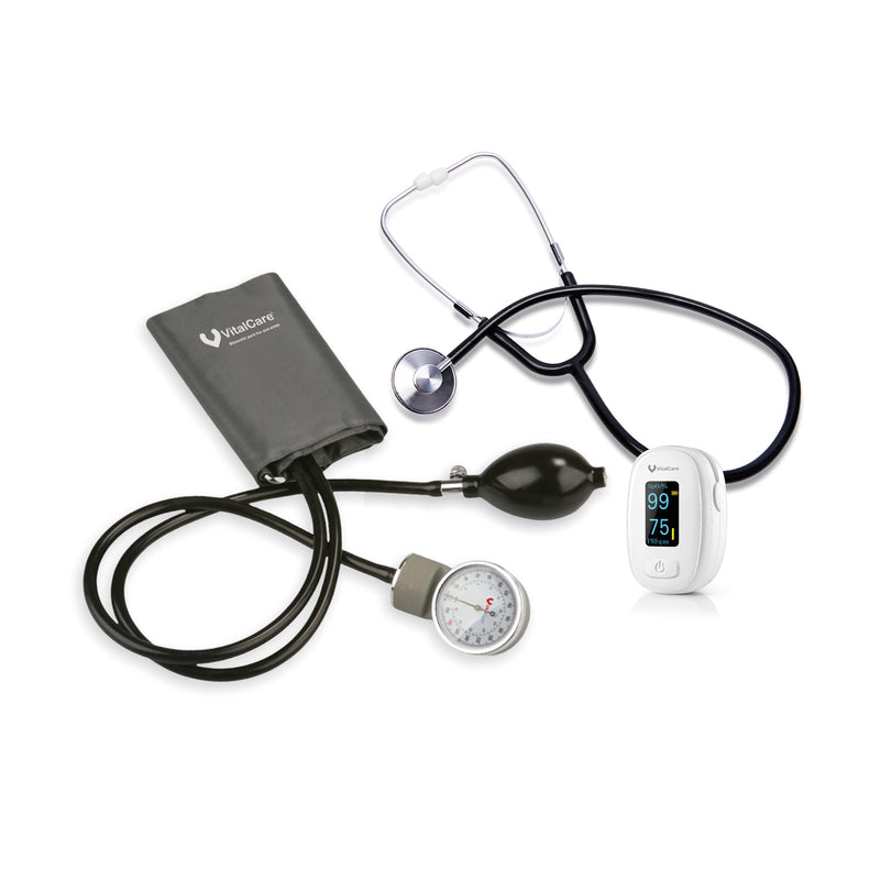 Kit Oxímetro YX300 + Baumanómetro manual + Estetoscopio simple