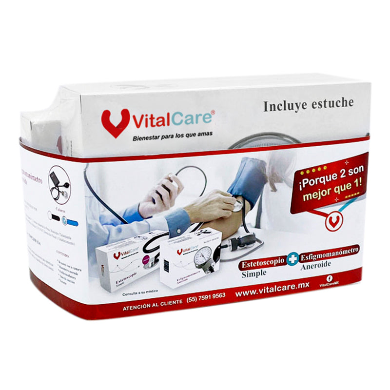 Kit Esfigmomanómetro Aneroide + Estetoscopio Simple