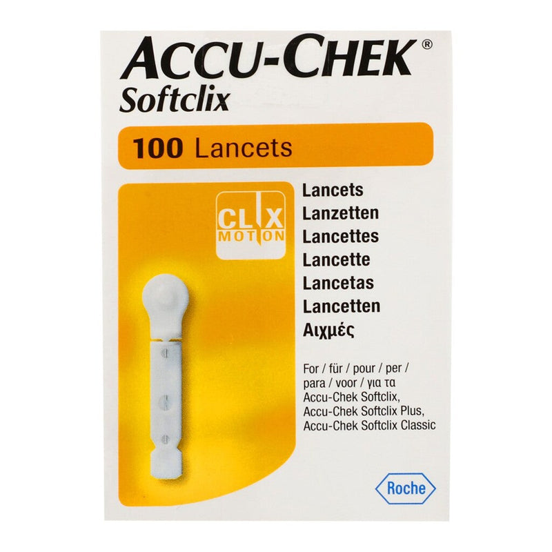 Kit De 100 Tiras Reactivas Accu-chek Guide Con 100 Lancetas