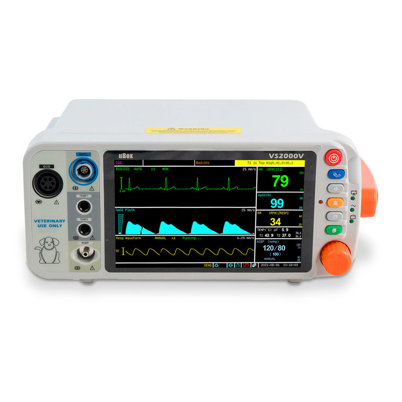 Monitor de signos vitales para animales