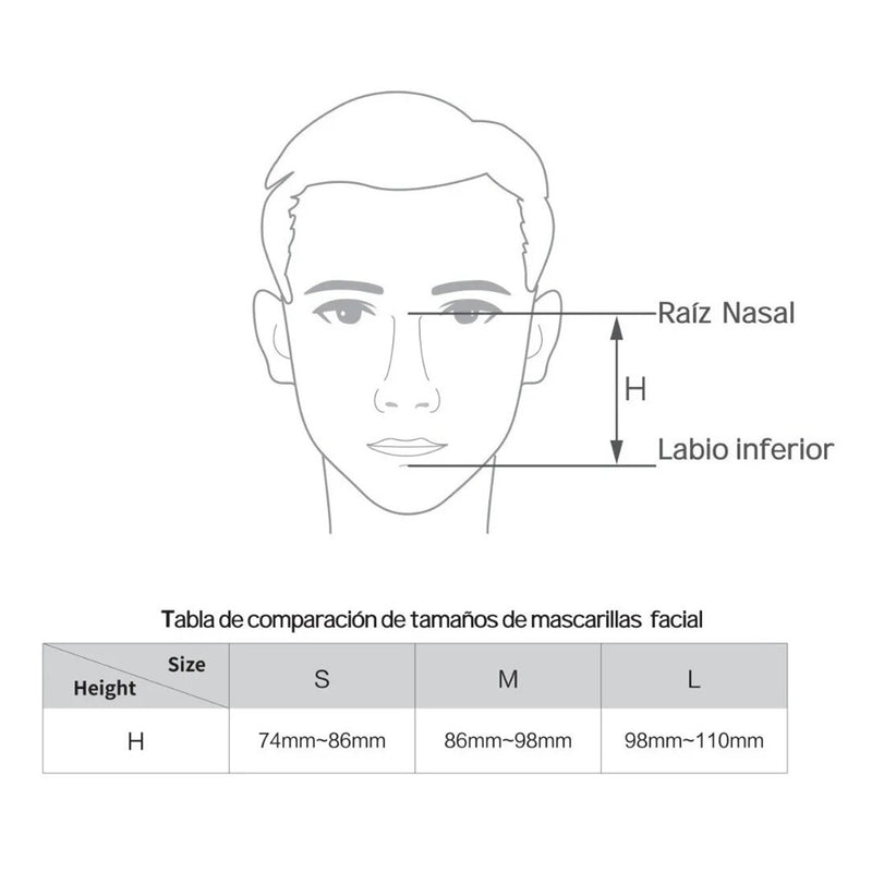 Mascarilla Cpap Oronasal Universal Yuwell Yf-02