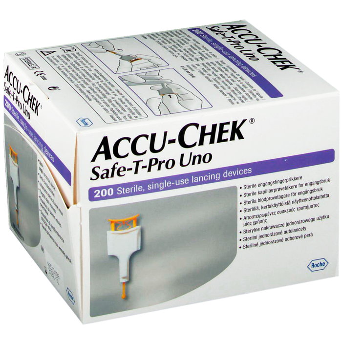 Lancetas Accu-Chek Safe T Pro One 200 piezas