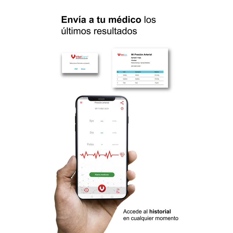 Baumanómetro de muñeca con Bluetooth YE8900A